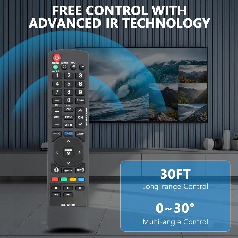 Beyution New Replaced Remote AKB72915239 for LG TV 22LV2500 26LV2500 32LK330 32LK450 32LV2500 32LV350Â¡Â­ - Image 3